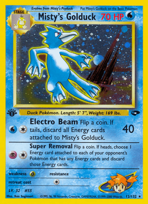 Misty's Golduck, carta 12 di Gym Challenge