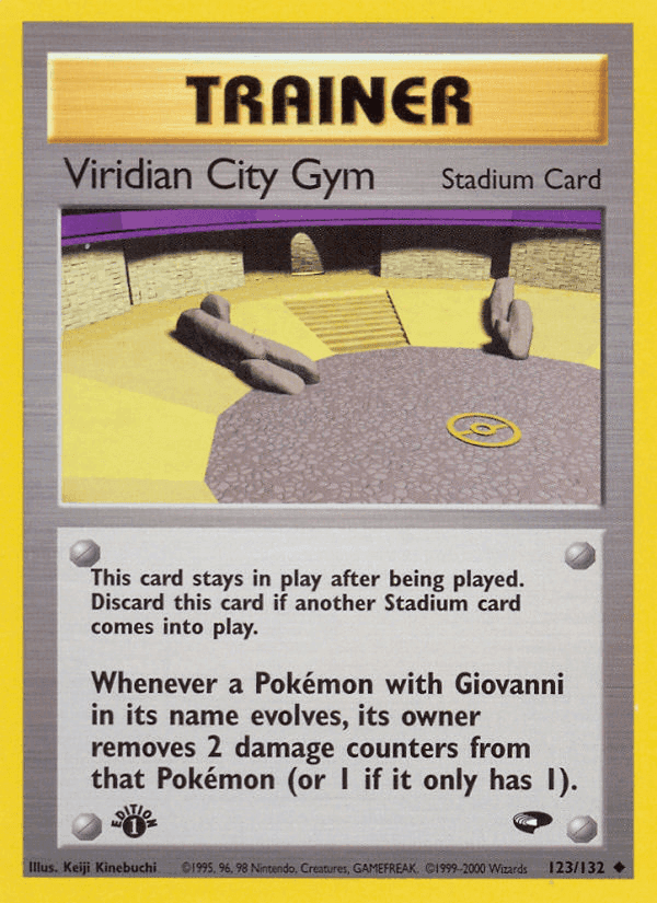 Viridian City Gym, card 123 from Gym Challenge