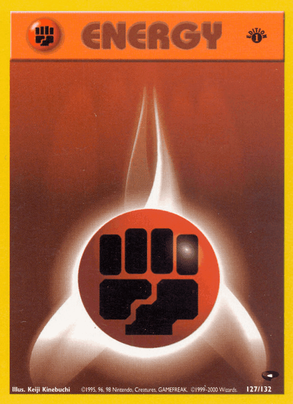 Fighting Energy, card 127 from Gym Challenge