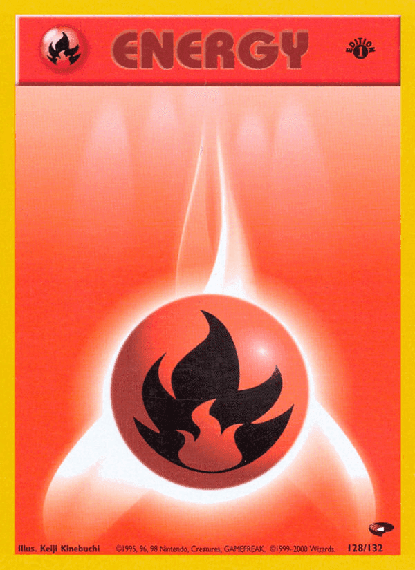 Fire Energy, card 128 from Gym Challenge