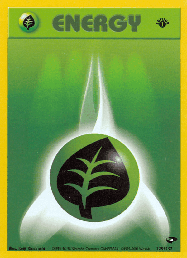 Grass Energy, card 129 from Gym Challenge