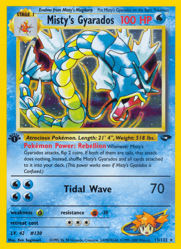 Misty's Gyarados, carta 13 de Gym Challenge
