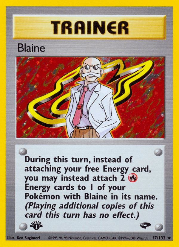 Blaine, carta 17 de Gym Challenge