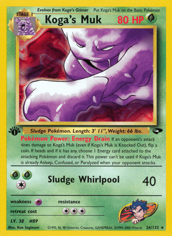Koga's Muk, carta 26 di Gym Challenge