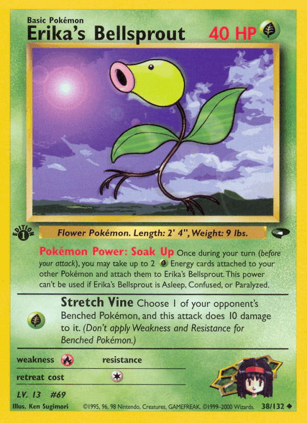 Erika's Bellsprout, carta 38 de Gym Challenge