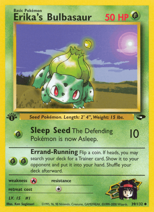 Erika's Bulbasaur, carta 39 de Gym Challenge
