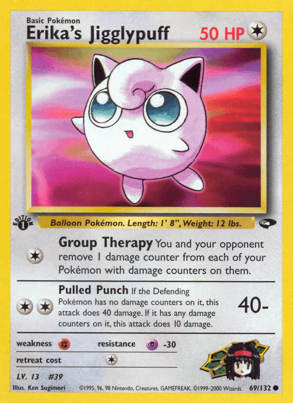 Erika's Jigglypuff, card 69 from Gym Challenge