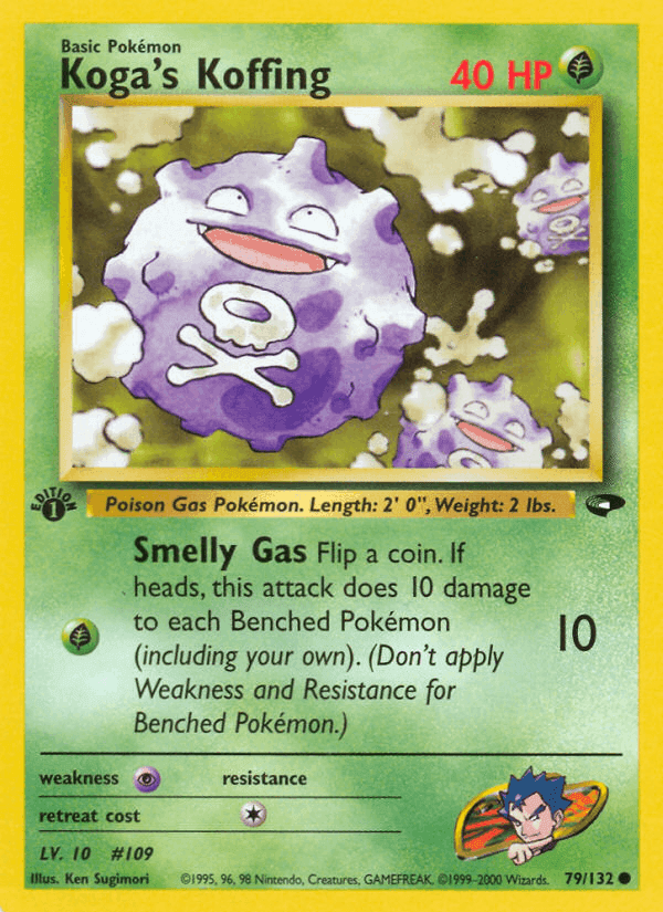 Koga's Koffing, card 79 from Gym Challenge