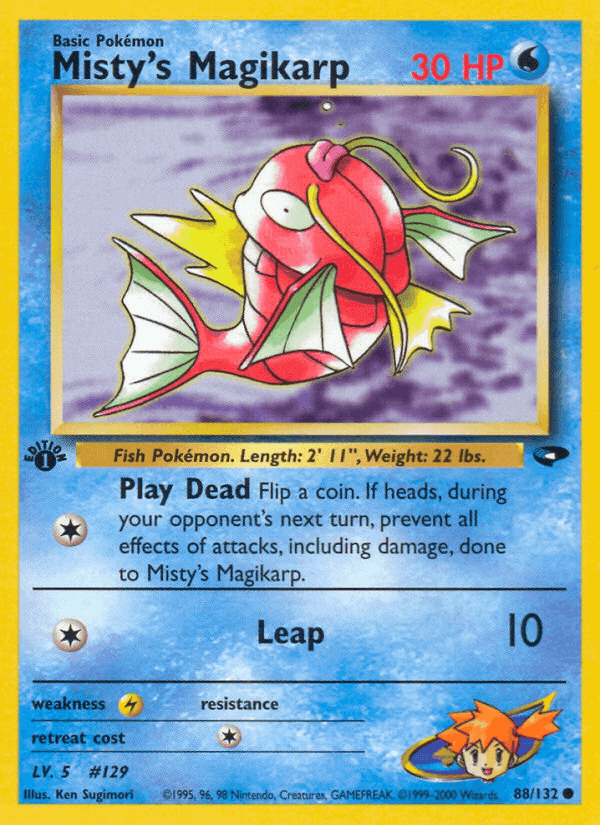 Misty's Magikarp, card 88 from Gym Challenge