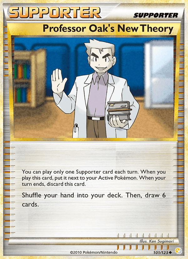 Professor Oak's New Theory, card 101 from HeartGold SoulSilver