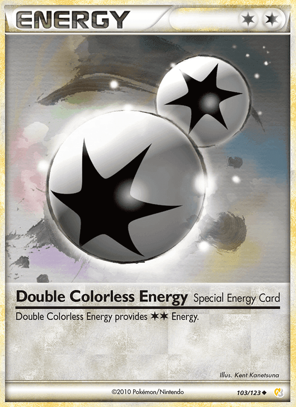 Double Colorless Energy, card 103 from HeartGold SoulSilver