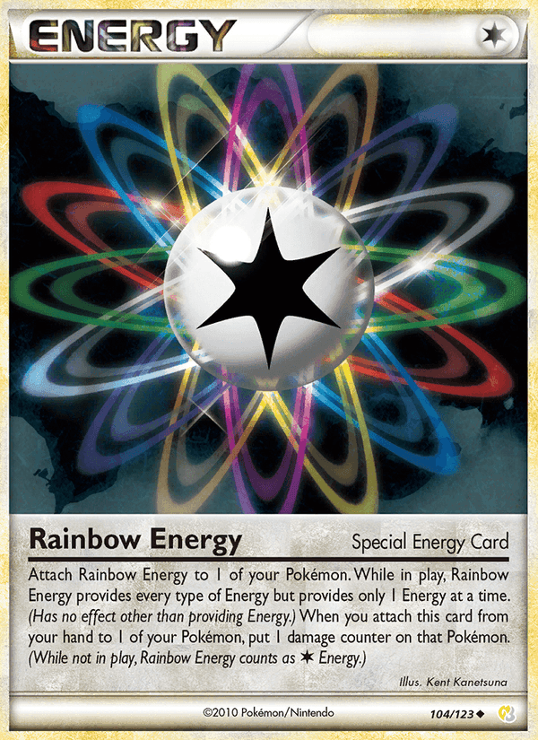 Rainbow Energy, card 104 from HeartGold SoulSilver