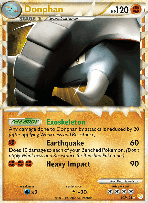 Donphan, carta 107 di HeartGold SoulSilver