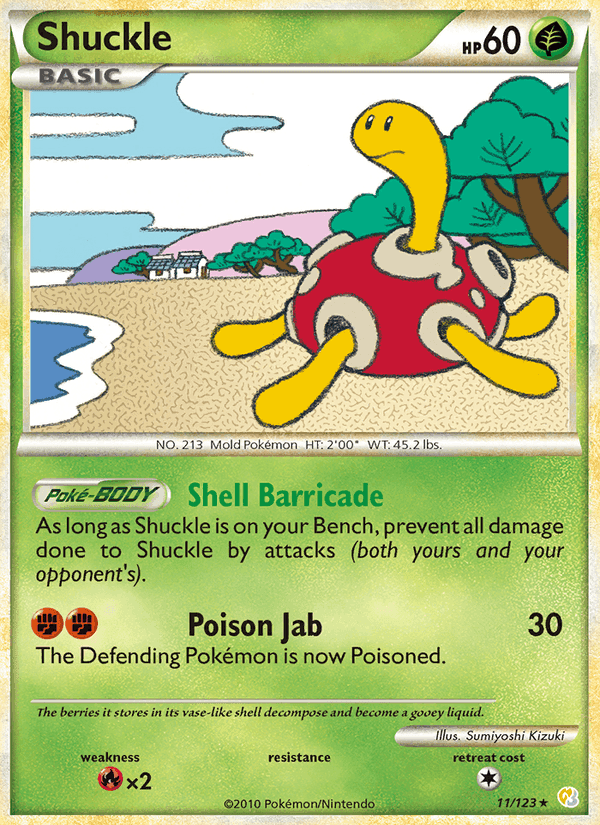 Shuckle, carta 11 de HeartGold SoulSilver