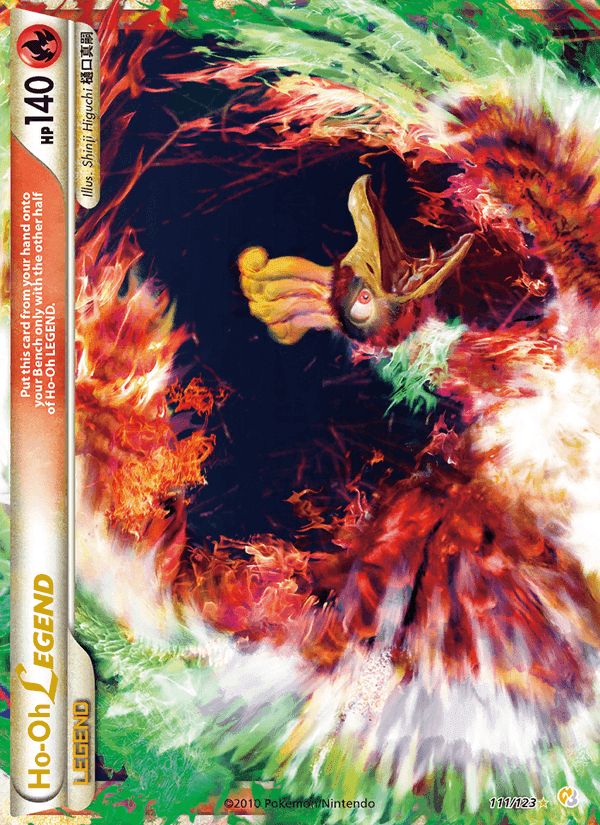 Ho-Oh LEGEND, card 111 from HeartGold SoulSilver