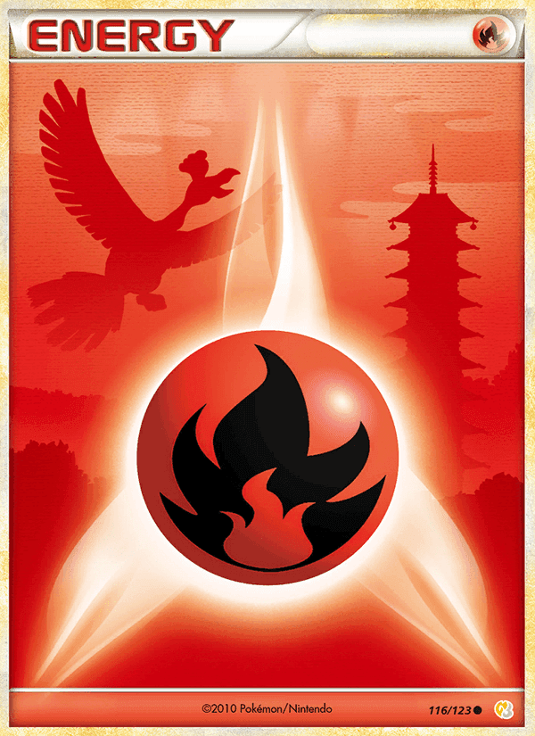 Fire Energy, card 116 from HeartGold SoulSilver