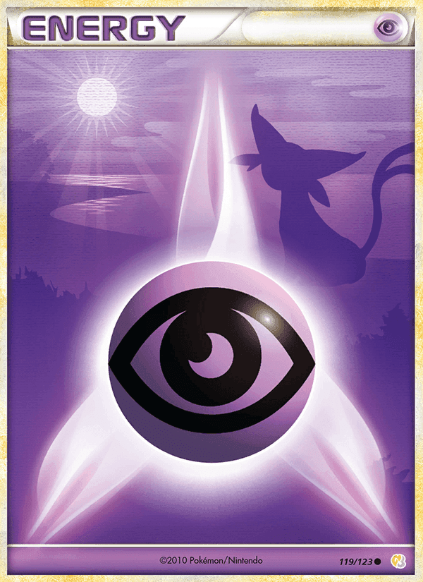 Psychic Energy, card 119 from HeartGold SoulSilver