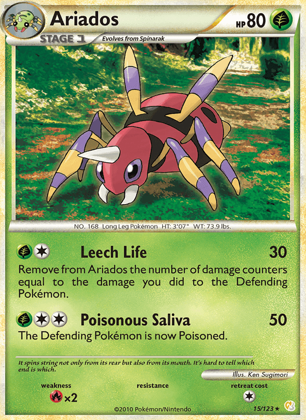 Ariados, carta 15 de HeartGold SoulSilver