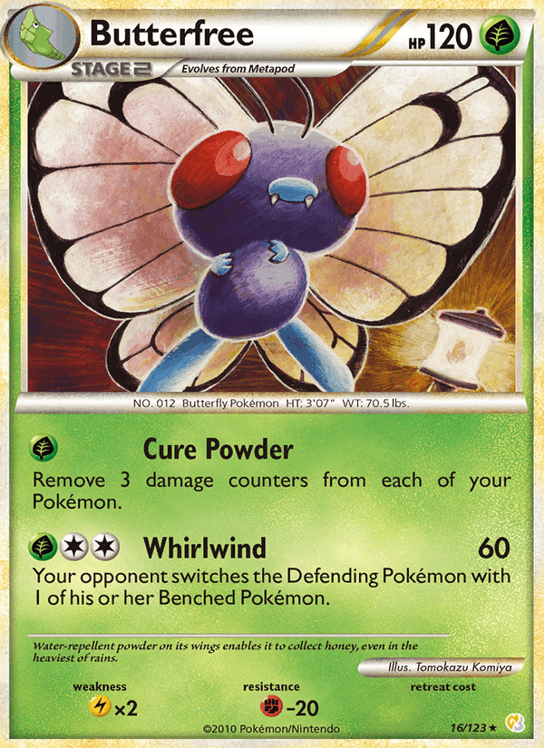 Butterfree, carta 16 di HeartGold SoulSilver