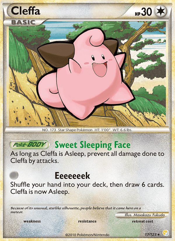 Cleffa, carta 17 de HeartGold SoulSilver