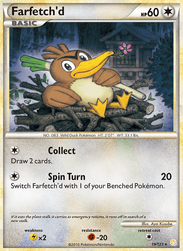 Farfetch'd, carta 19 de HeartGold SoulSilver