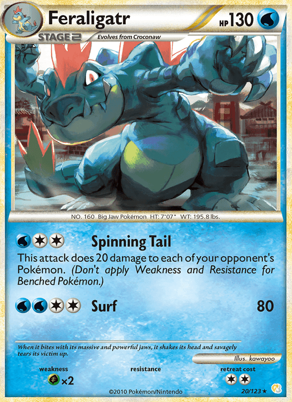 Feraligatr, carta 20 de HeartGold SoulSilver