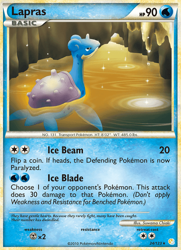Lapras, carta 24 de HeartGold SoulSilver