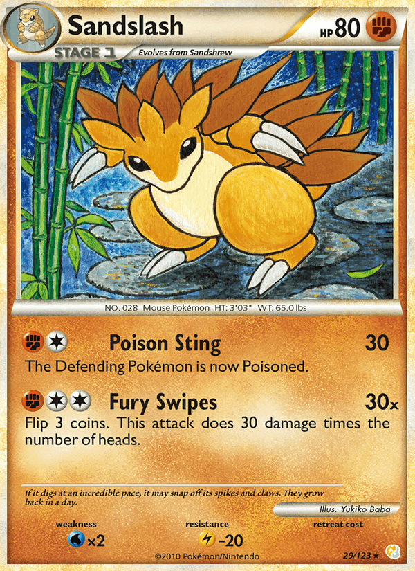 HeartGold SoulSilver の 29 番、Sandslash