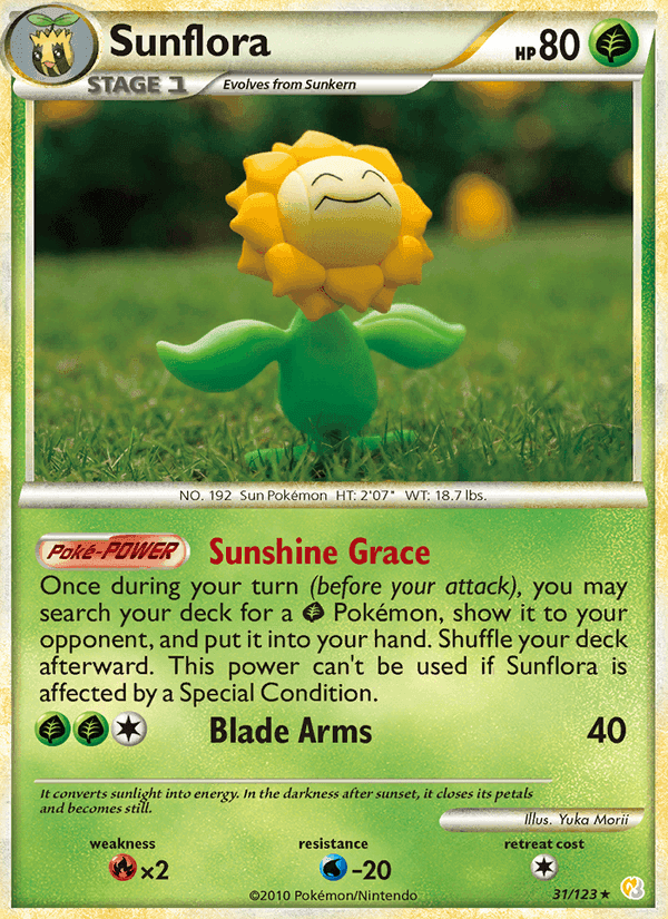 Sunflora, carta 31 de HeartGold SoulSilver