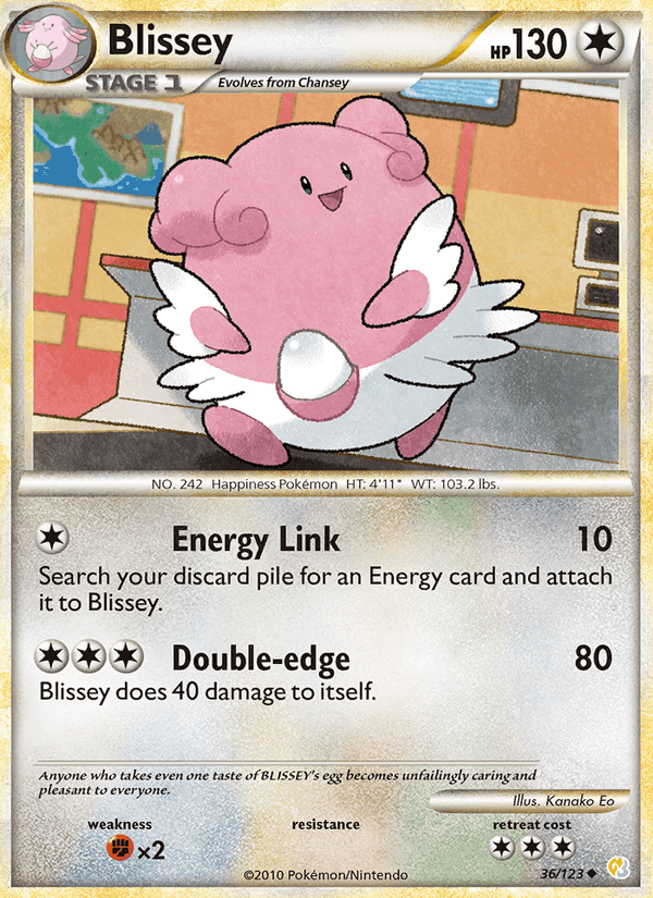 Blissey, carta 36 di HeartGold SoulSilver