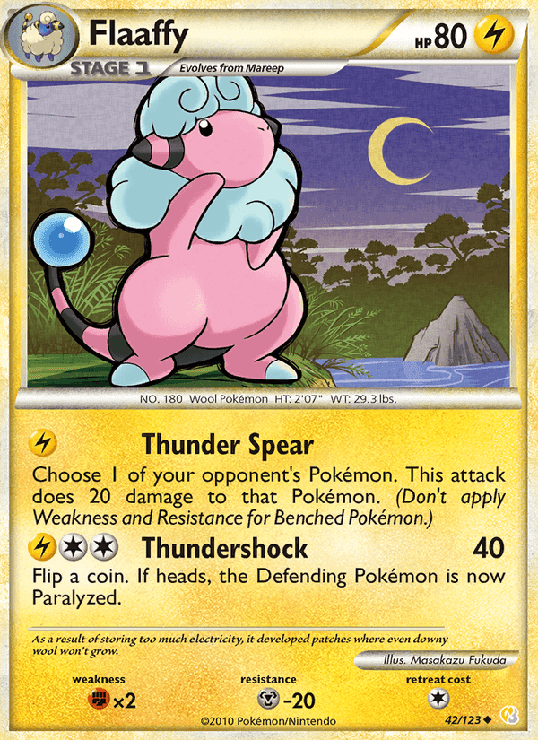 Flaaffy, carta 42 de HeartGold SoulSilver