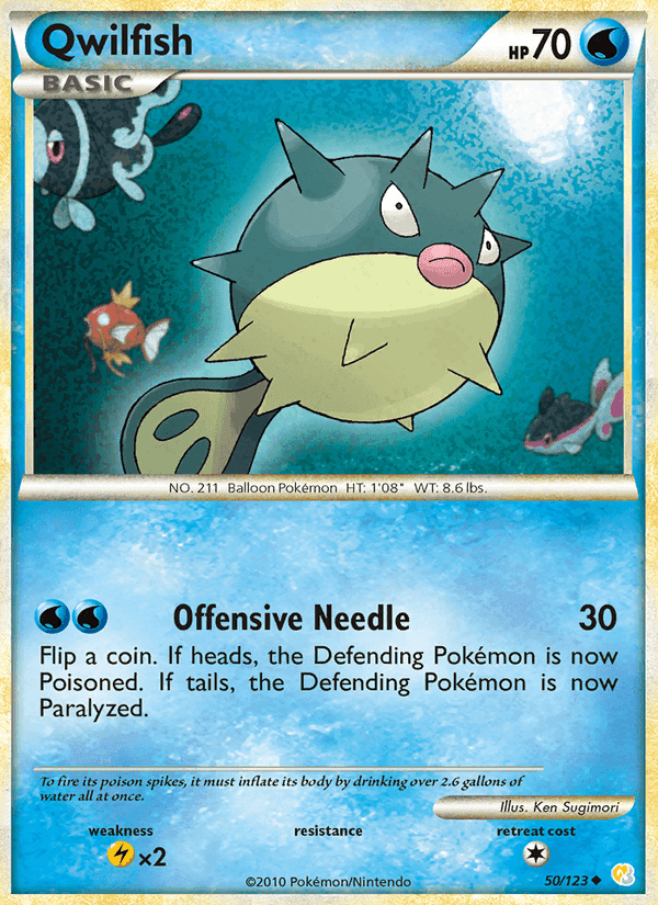 Qwilfish, carta 50 di HeartGold SoulSilver