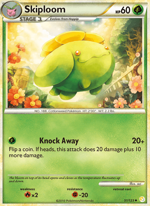 Skiploom, carta 51 de HeartGold SoulSilver