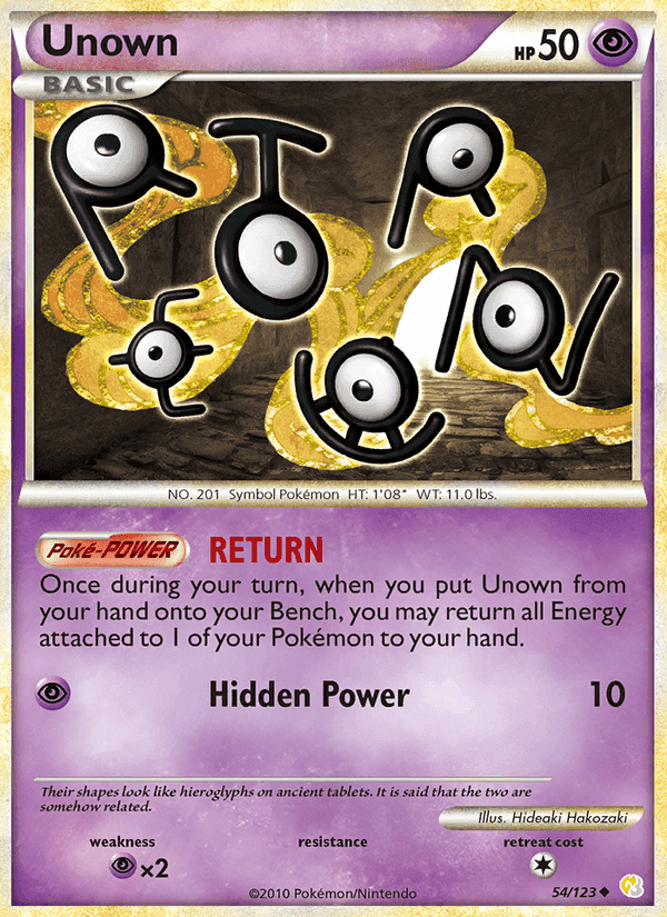 Unown, carta 54 de HeartGold SoulSilver