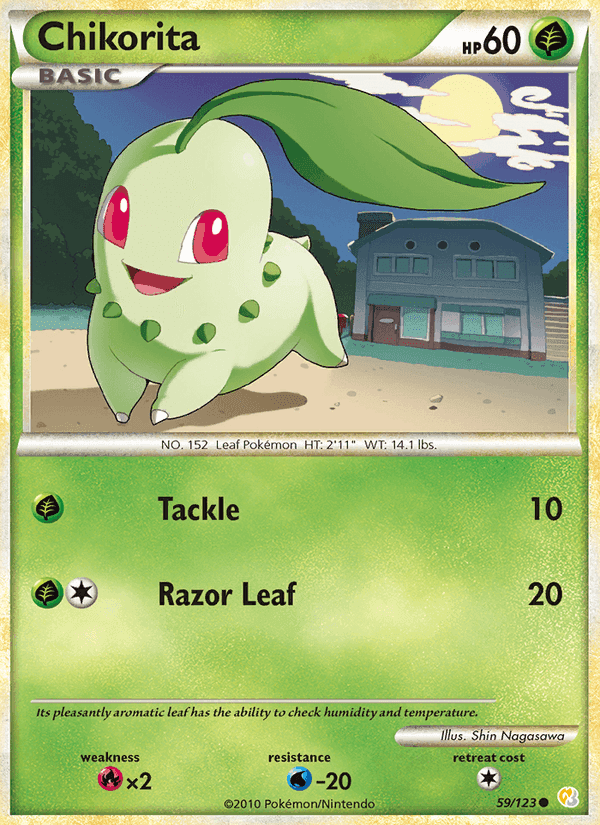 Chikorita, carta 59 di HeartGold SoulSilver