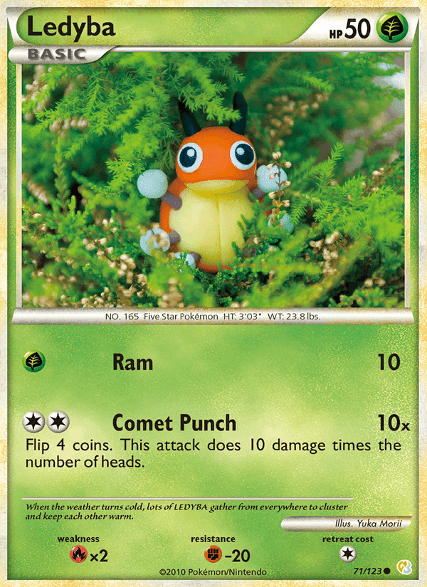 Ledyba, card 71 from HeartGold SoulSilver