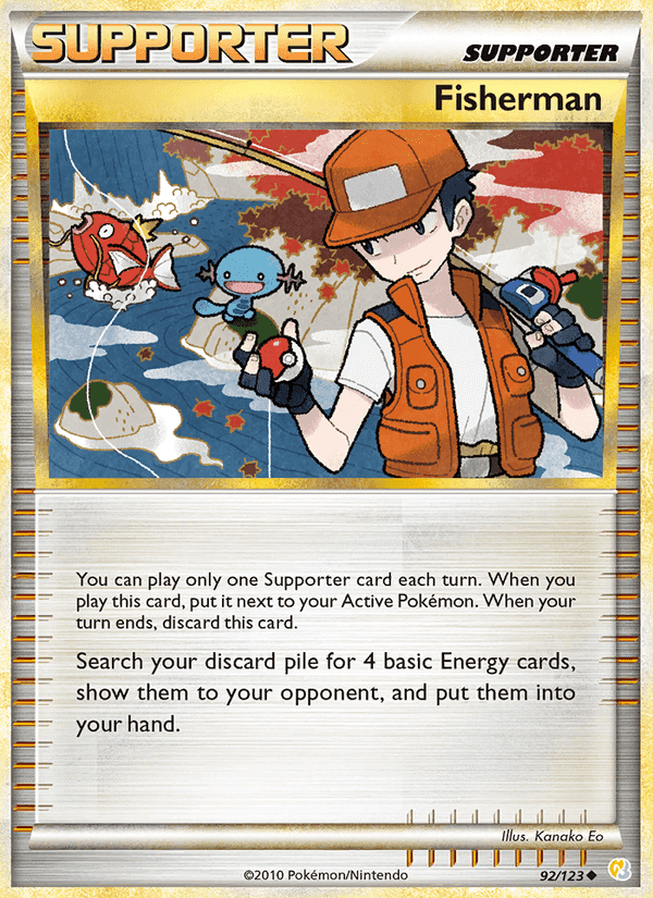 Fisherman, carta 92 de HeartGold SoulSilver
