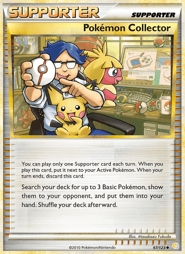 Pokémon Collector, card 97 from HeartGold SoulSilver
