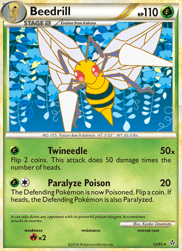 Beedrill, card 12 from Unleashed