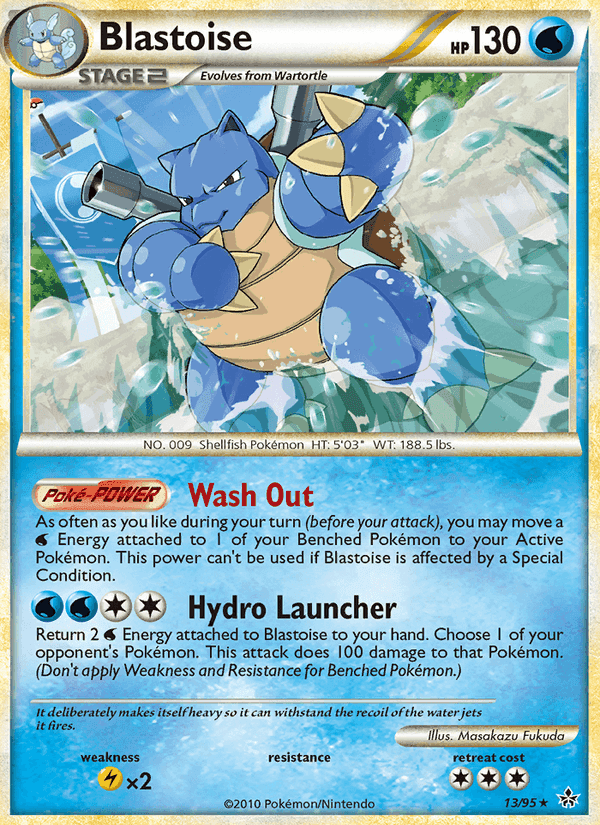Blastoise, carta 13 de Liberados