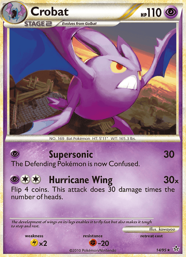 Crobat, card 14 from Unleashed
