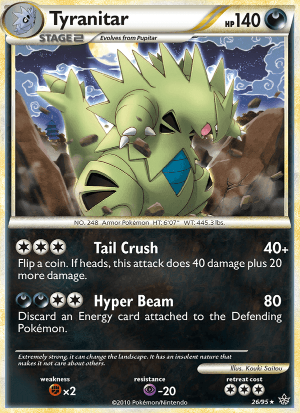 Tyranitar, card 26 from Unleashed