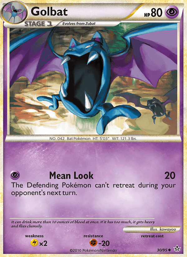 Unleashed の 30 番、Golbat