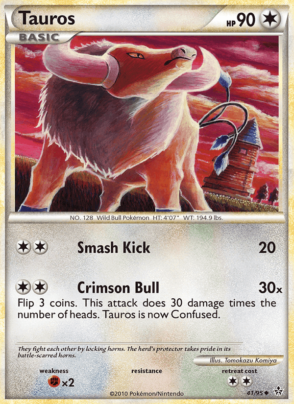 Tauros, card 41 from Unleashed