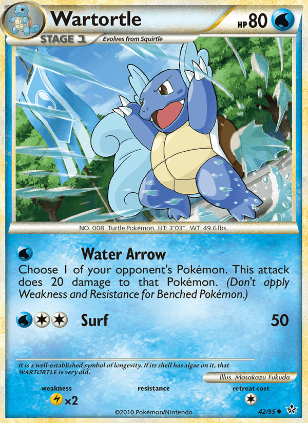 Wartortle, card 42 from Unleashed