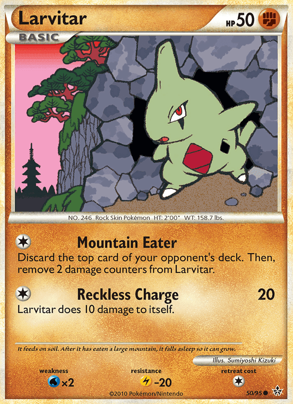 Larvitar, carta 50 de Revelado