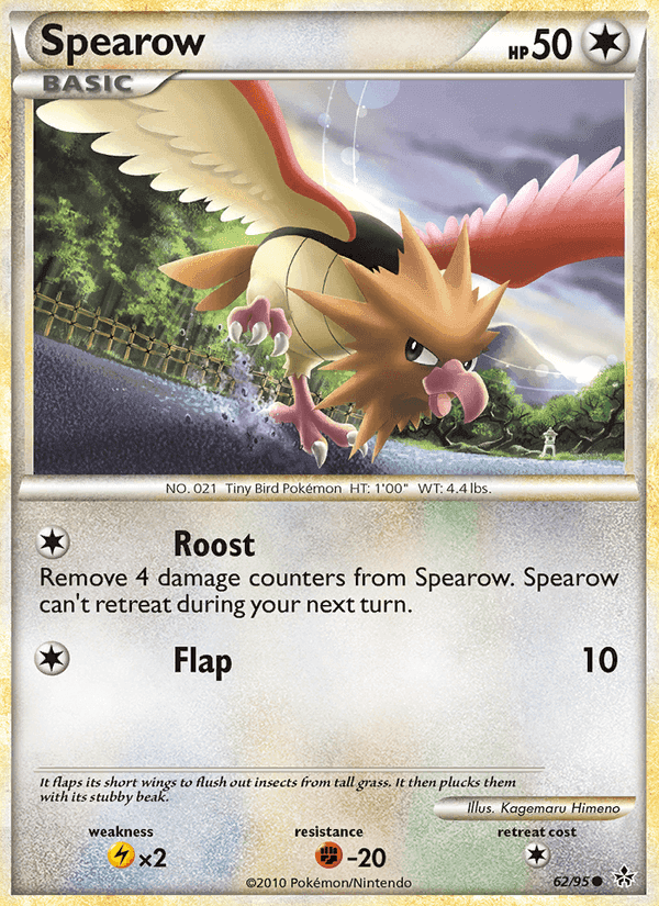 Spearow, card 62 from Unleashed