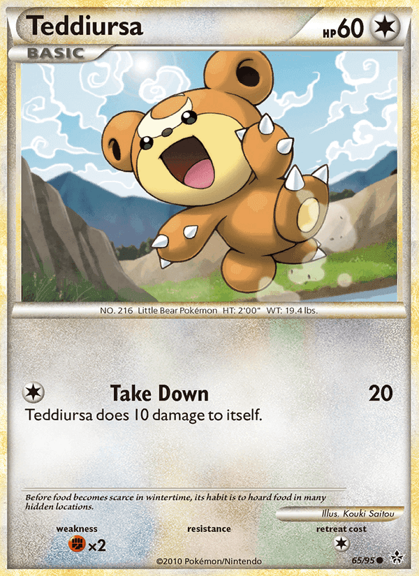 Teddiursa, card 65 from Unleashed