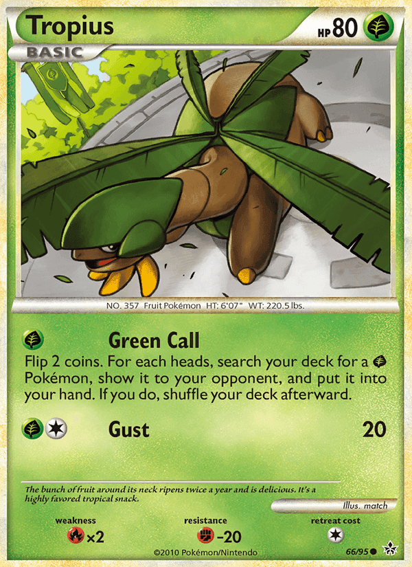 Tropius, card 66 from Unleashed