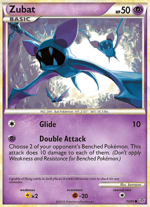Zubat, card 70 from Unleashed